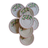 Set of 8 Francesco Guarino slip plates