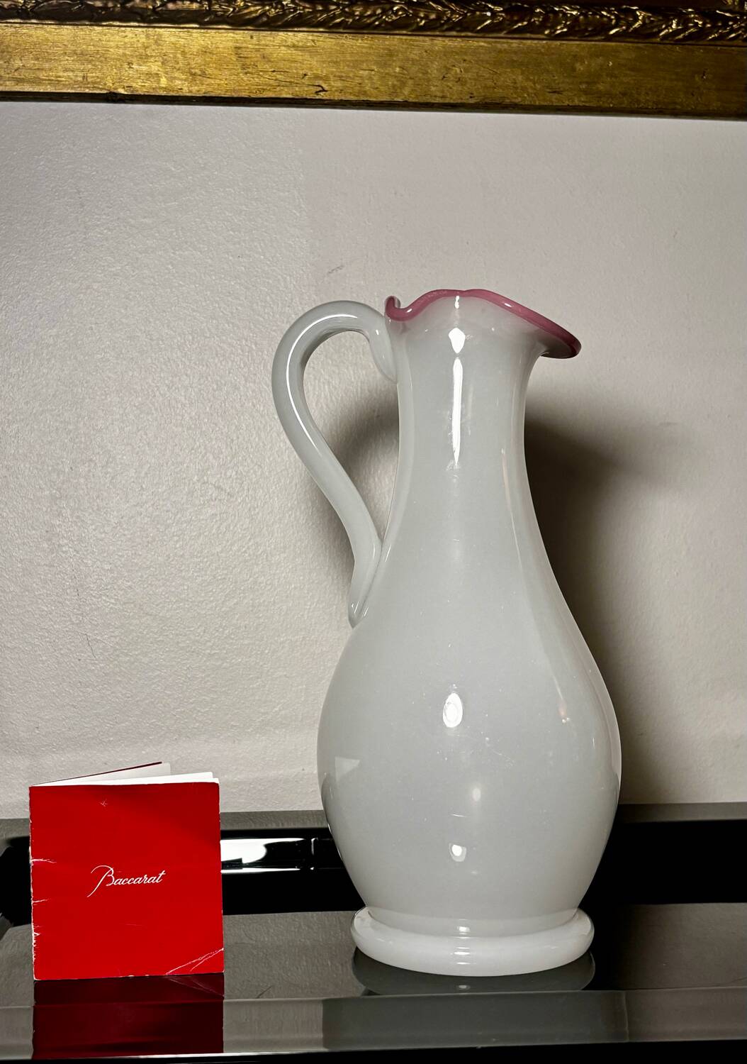 Opaline Pitcher Baccarat / Saint Louis 19th century