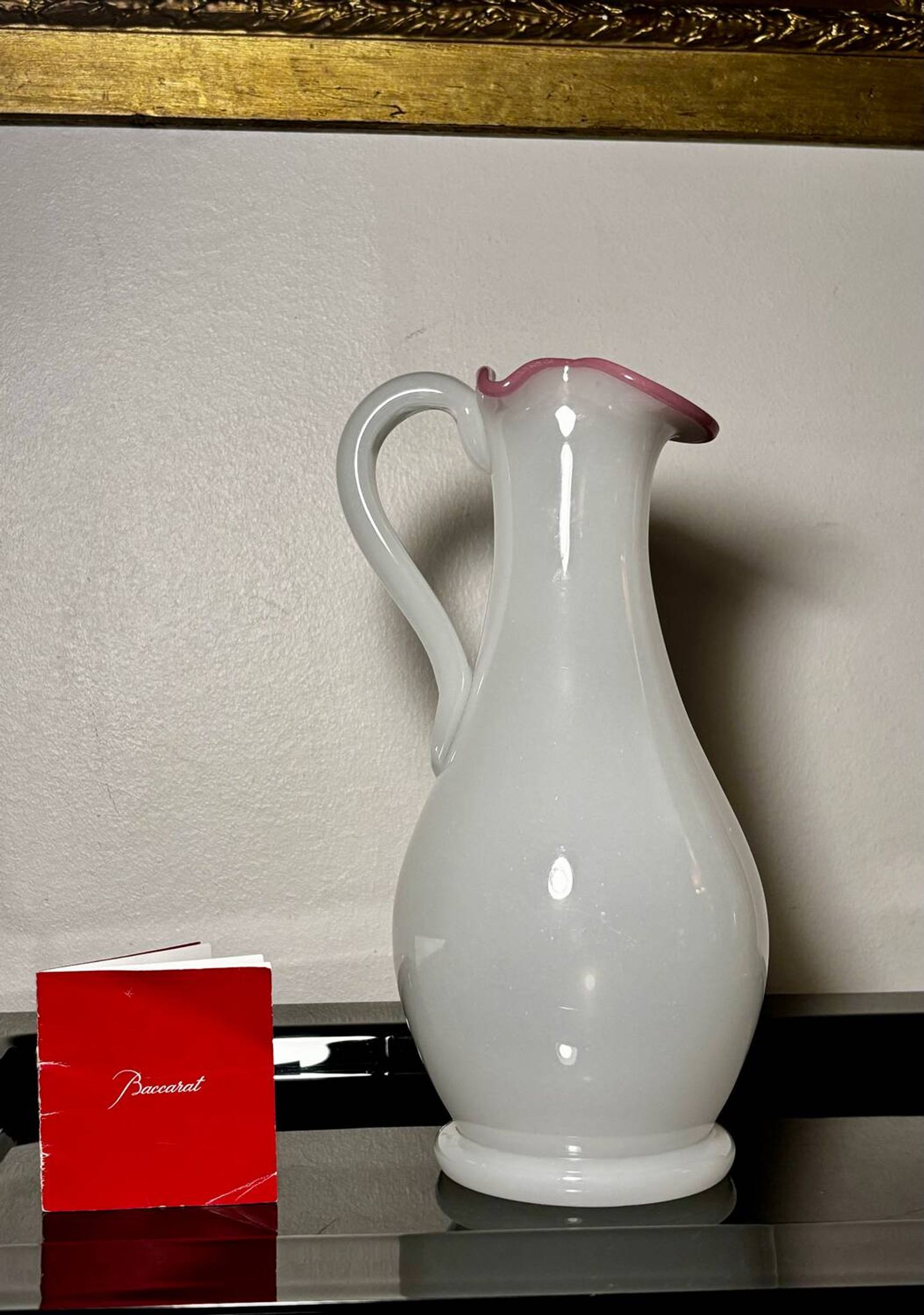 Pichet Opaline Baccarat / Saint Louis 19ème siècle