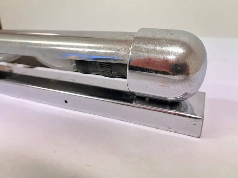 Chrome design Bauhaus Wall Lamp, 1930s - Czechoslovakia