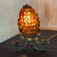 Paire de lampes veilleuse tulipe grappes de raisin verre murano
