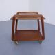 Danish Teak Bar Cart with Removable Tray from Silva, Denmark, 1960s