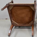 Walnut armchair, Louis XVI style, early nineteenth