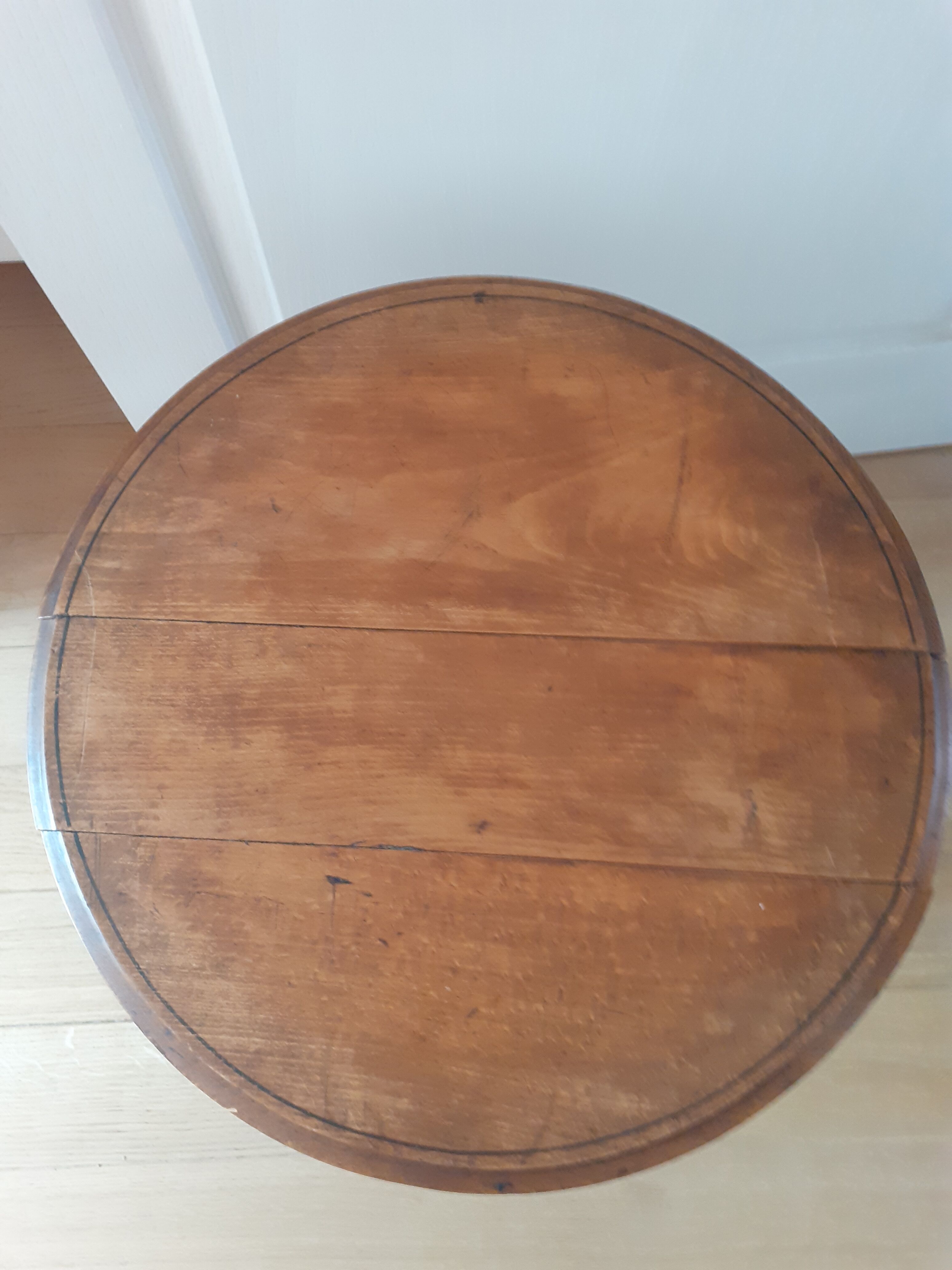 Old folding side table