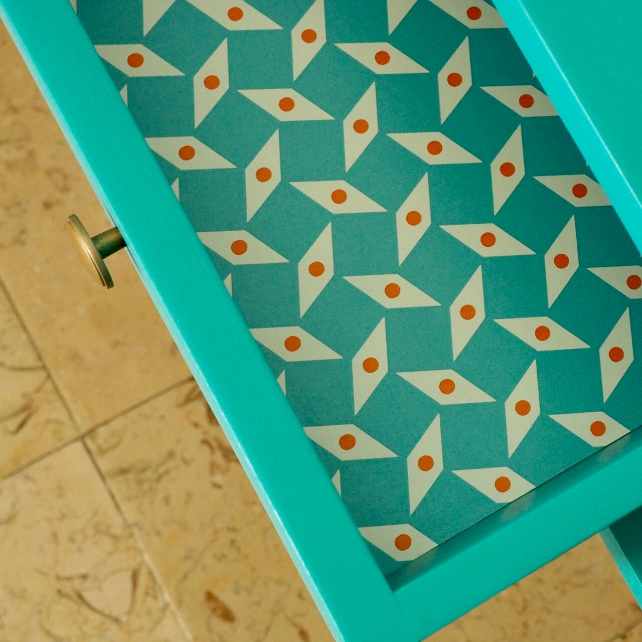 Vintage Scandinavian bedside table