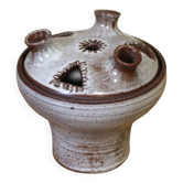 Ceramic flower pick Jeanne and Norbert Pierlot