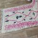 Berber hallway rug pink 290 X 90 CM