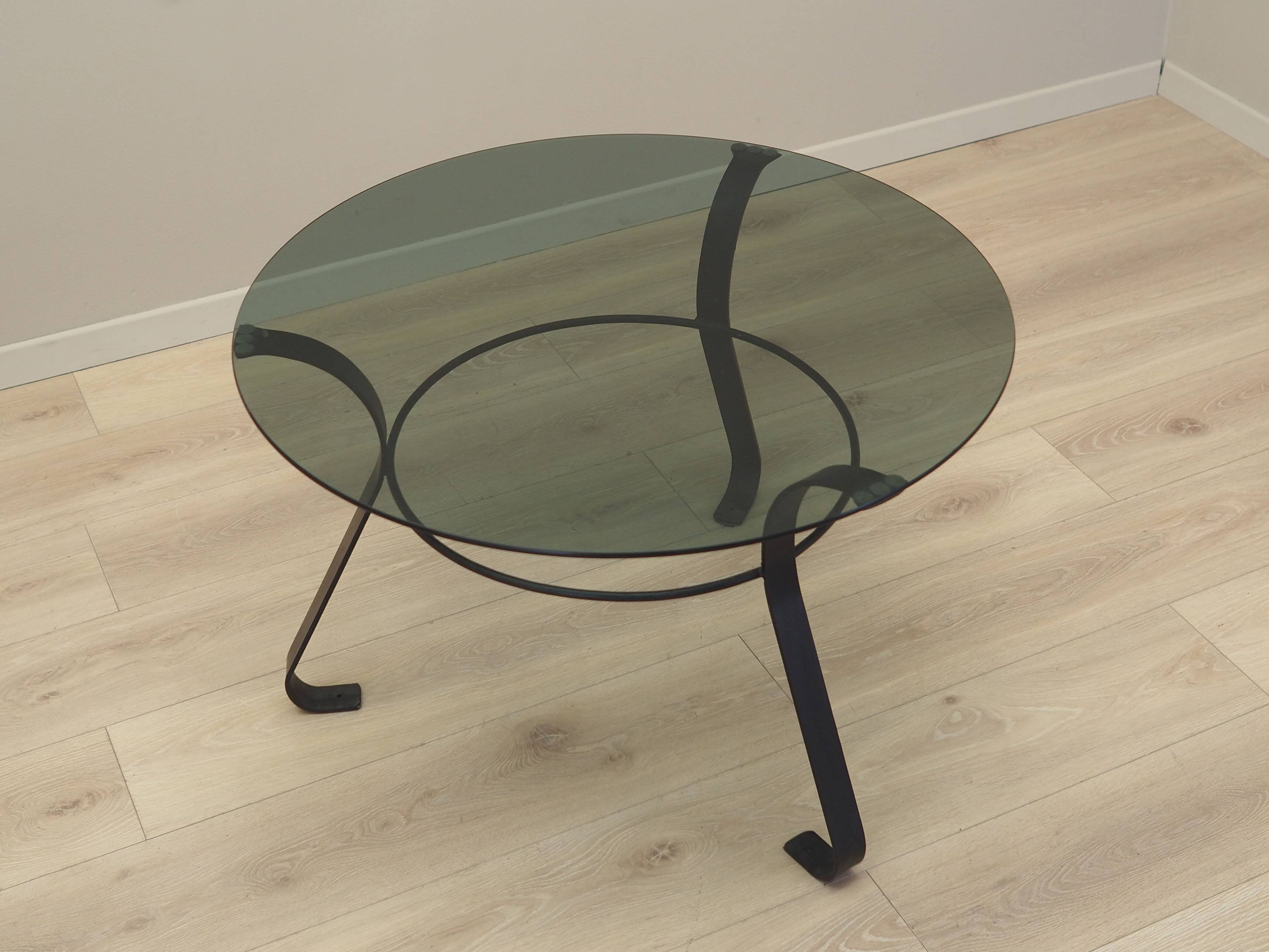 Glass coffee table, Danish design, 1970s, production: Denmark