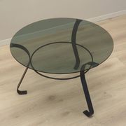 Table basse en verre, design danois, années 1970, production : Danemark