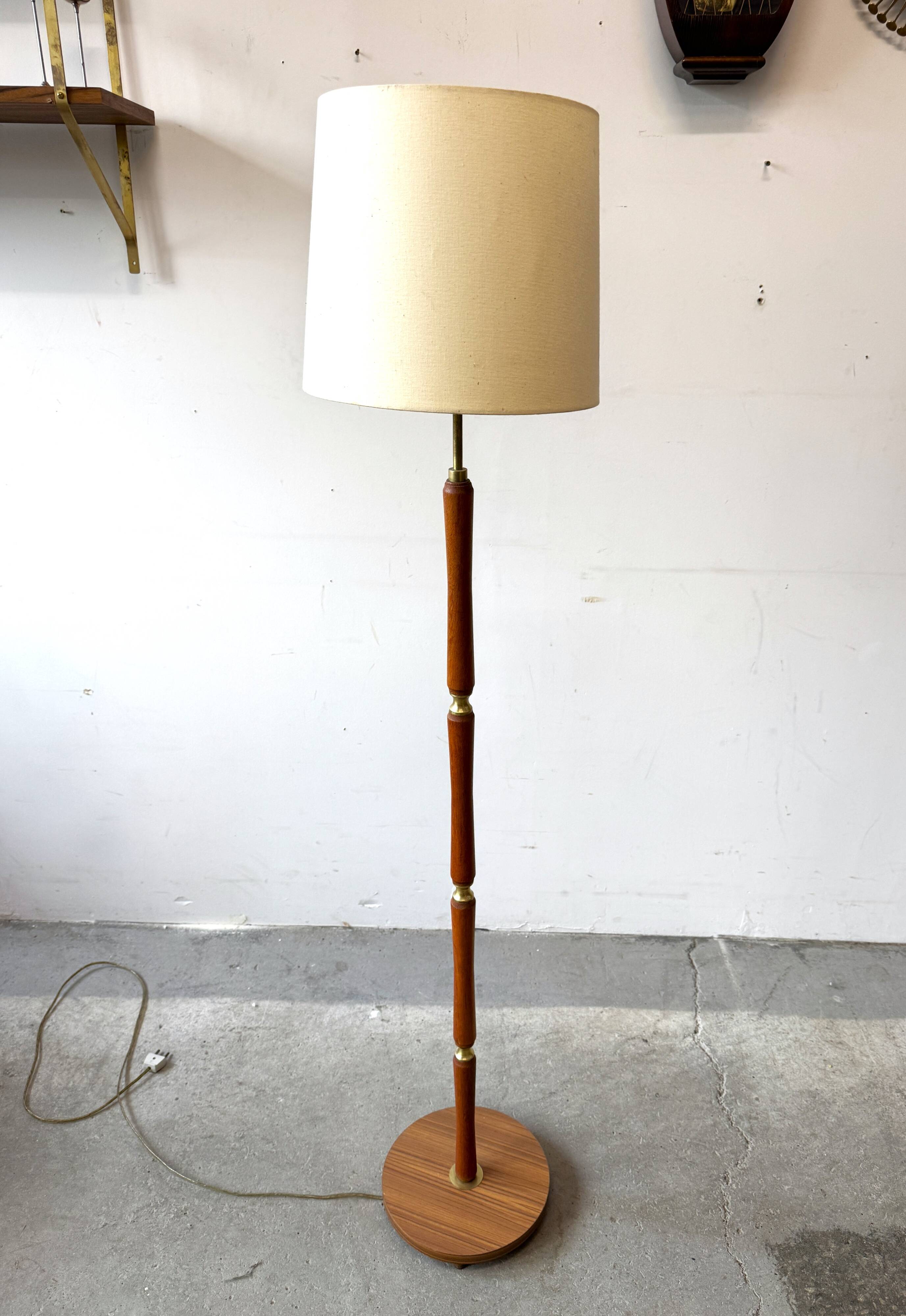 Teak lamp, Denmark, 1960s/1970s, mid-20th century, vintage