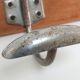 Coat rack wood and metal patinated Samaritaine Paris vintage