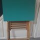 Vintage schoolboy folding desk with built-in chair tray