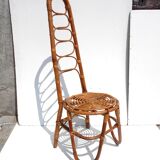 Two Dirk Van Sliedregt rattan chairs,1950s