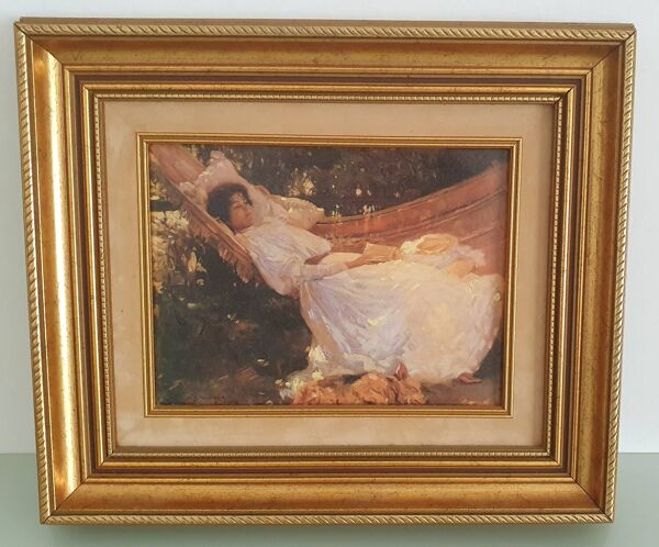 Reproduction sur toile - The Arbour par Sir Alfred Munnings