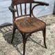 Authentic vintage Baumann turned wood armchair