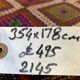 Tapis kilim turc vintage 354x178 cm laine jajim kelim