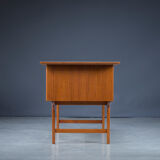 Mid-Century Teak Desk by Gunnar Nielsen for Tibergaard, Denmark, 1960s