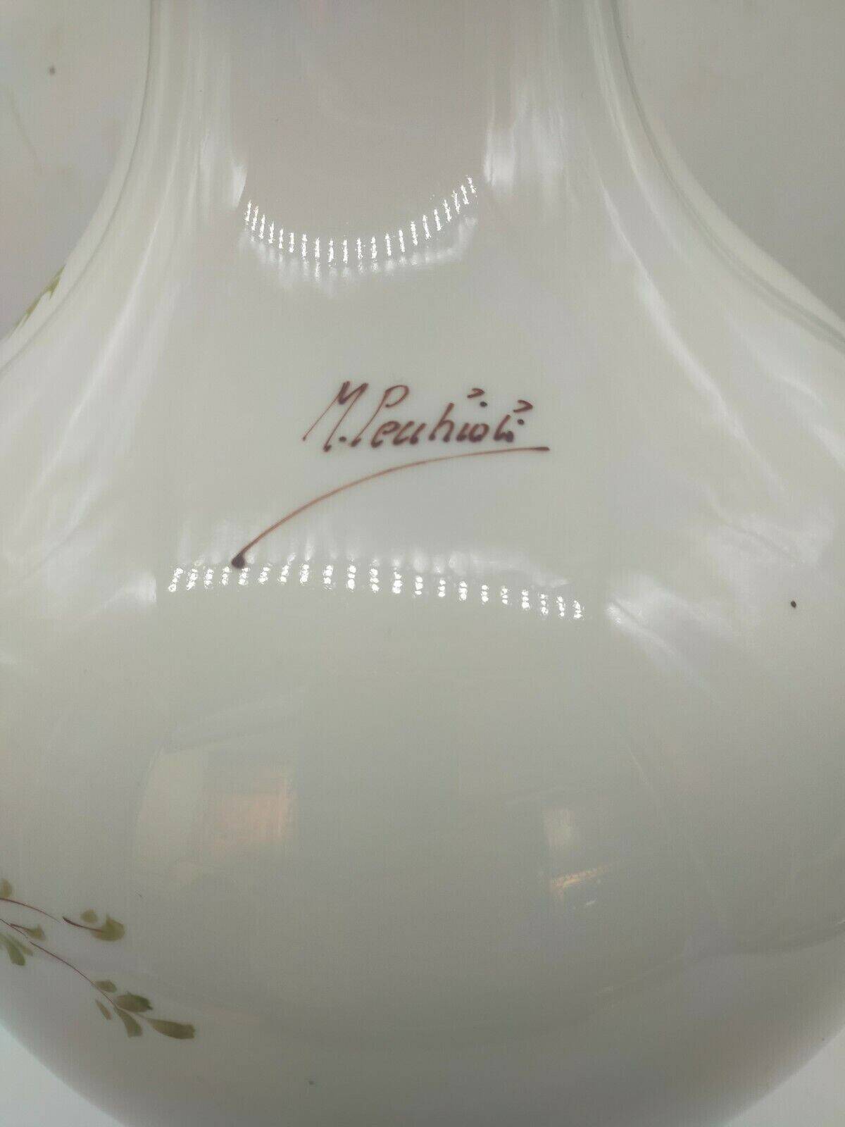 Decorated ceramic vase signed Pecchioli, 1950s