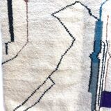 Moroccan Berber carpet Beni Ouarain with colorful patterns 2.32x1,66m