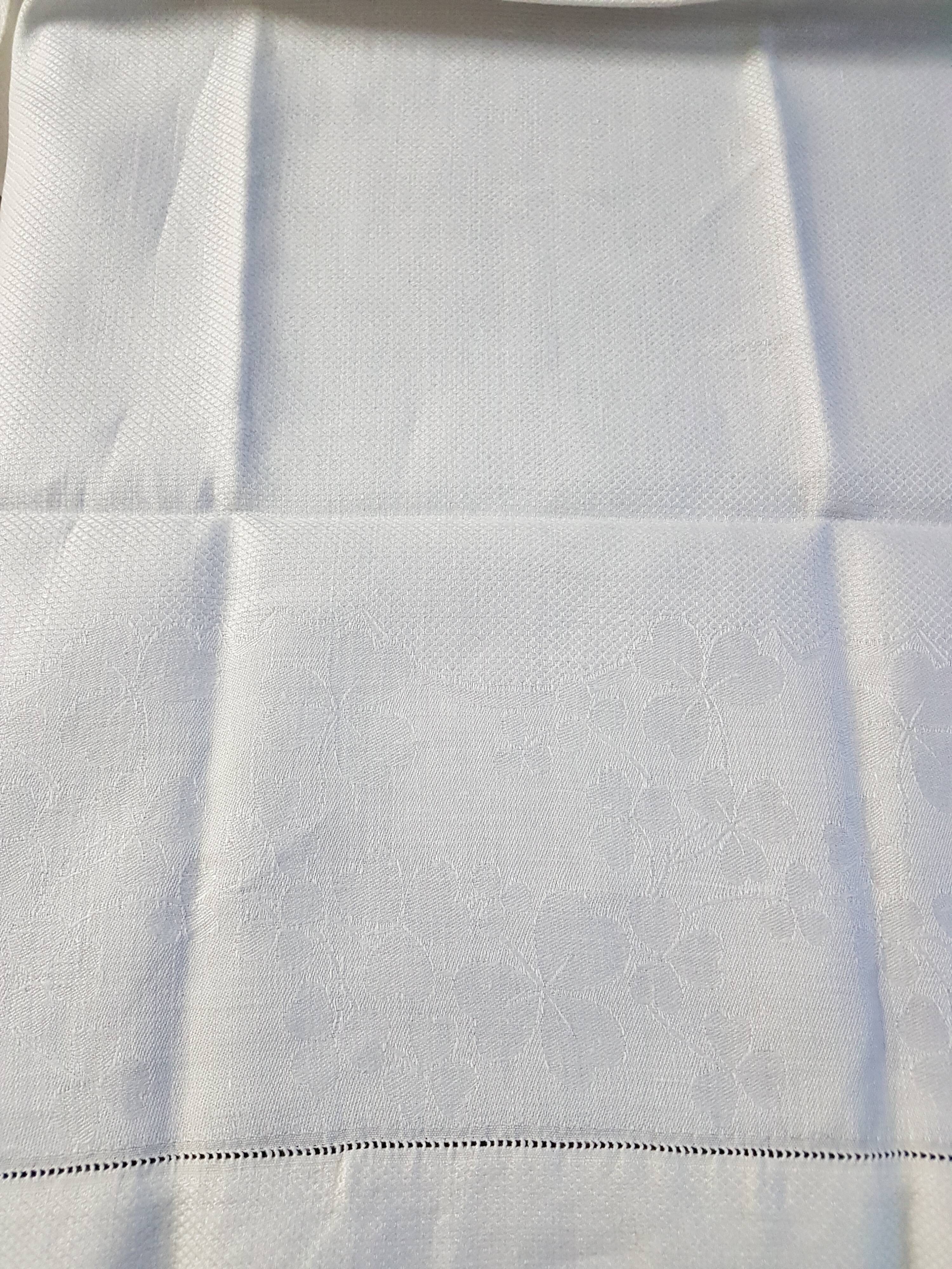 3 towels old cotton damask, days