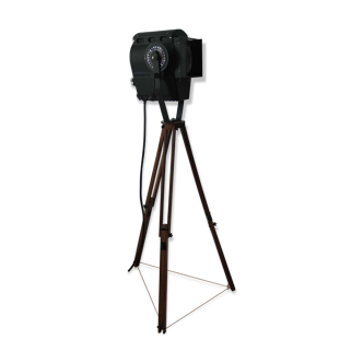 Theatre projector and wooden tripod