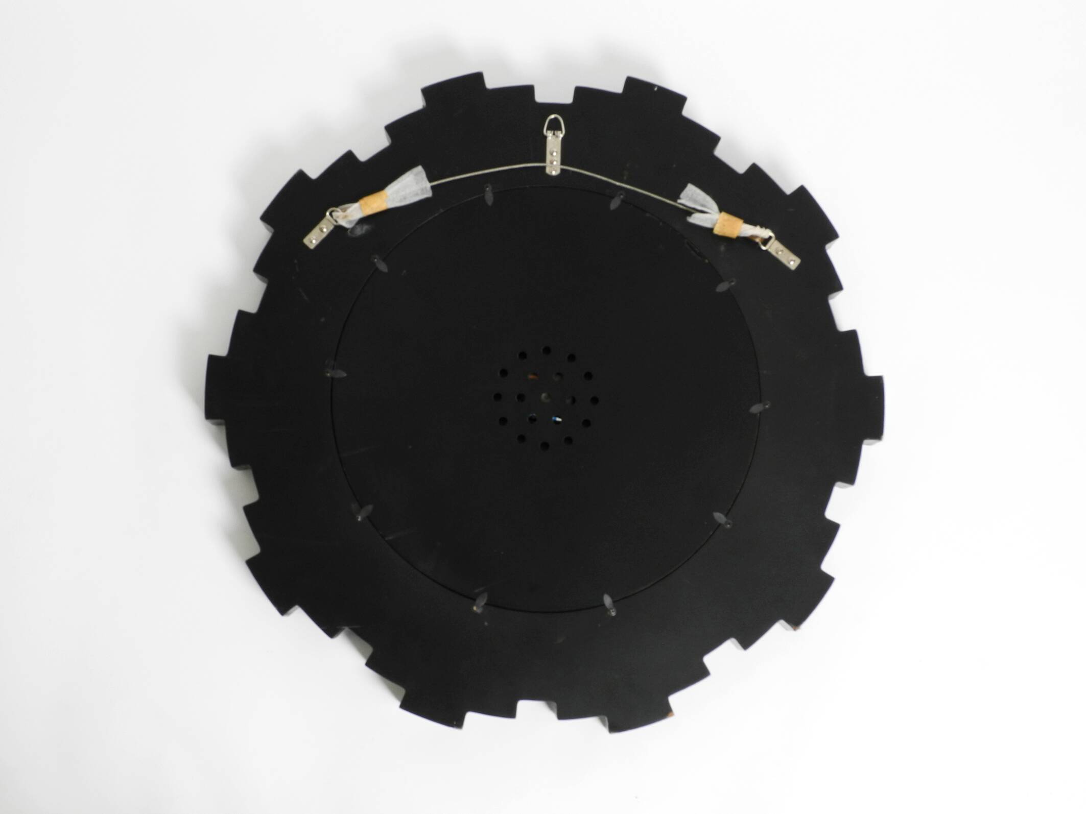 Gigantic rare heavy Sunburst mirror wall clock from the 1970s | Ø 70 cm