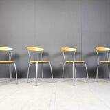 Vintage postmodern italian dining chairs, 1990s