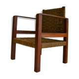 Mountain armchair, wood and ropes 1950