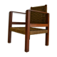 Fauteuil des montagnes bois et cordes 1950