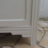 Re-enchanted Art Deco wardrobe in beige.