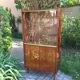 Buffet vaisselier vintage 1950 avec vitrine