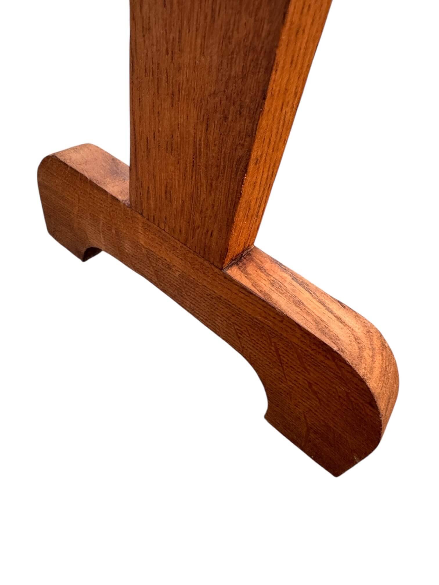 Large oak refectory table