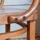 Fauteuil enfant  en bois courbé ancien