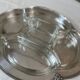 Plat de service en métal argenté