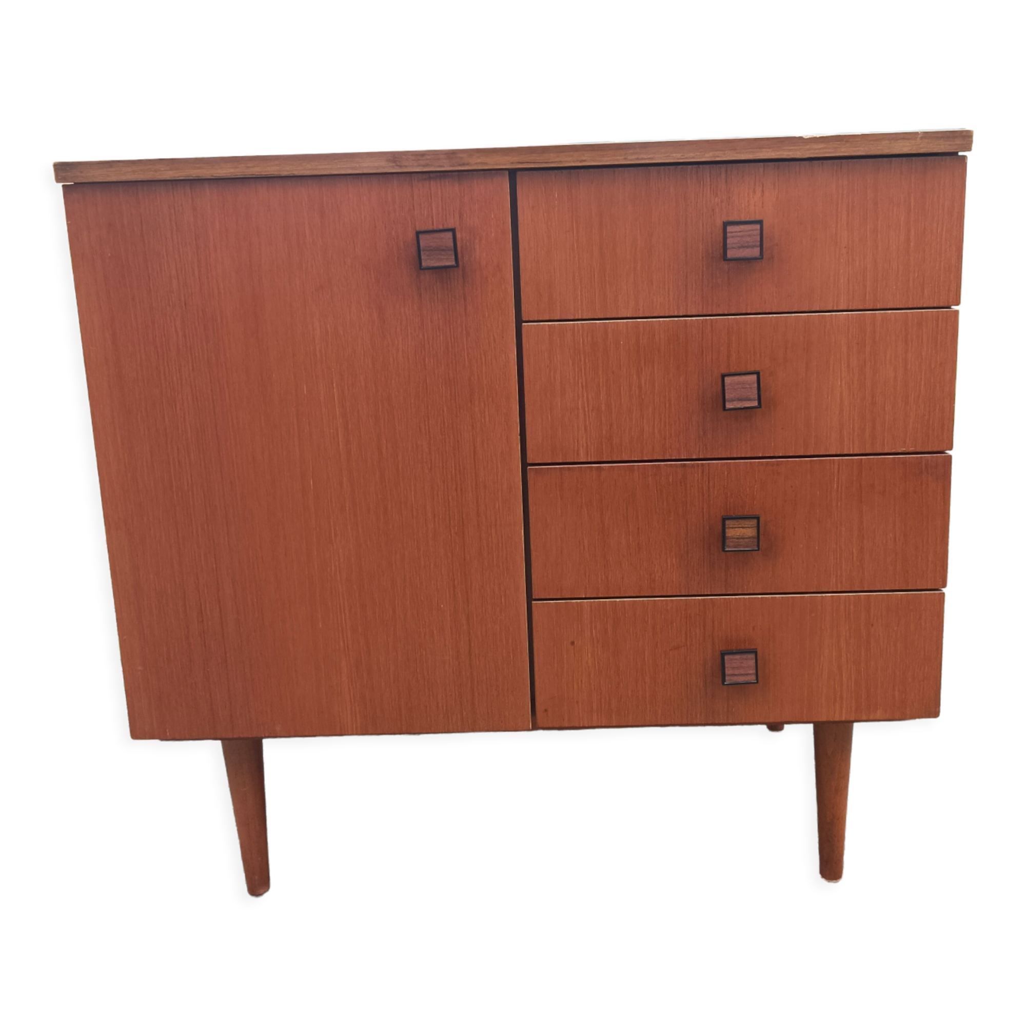 Meuble commode bois teck scandinave vintage