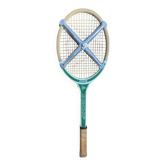 Raquette tennis ancienne dunlop club bois + protection zéphyr vintage