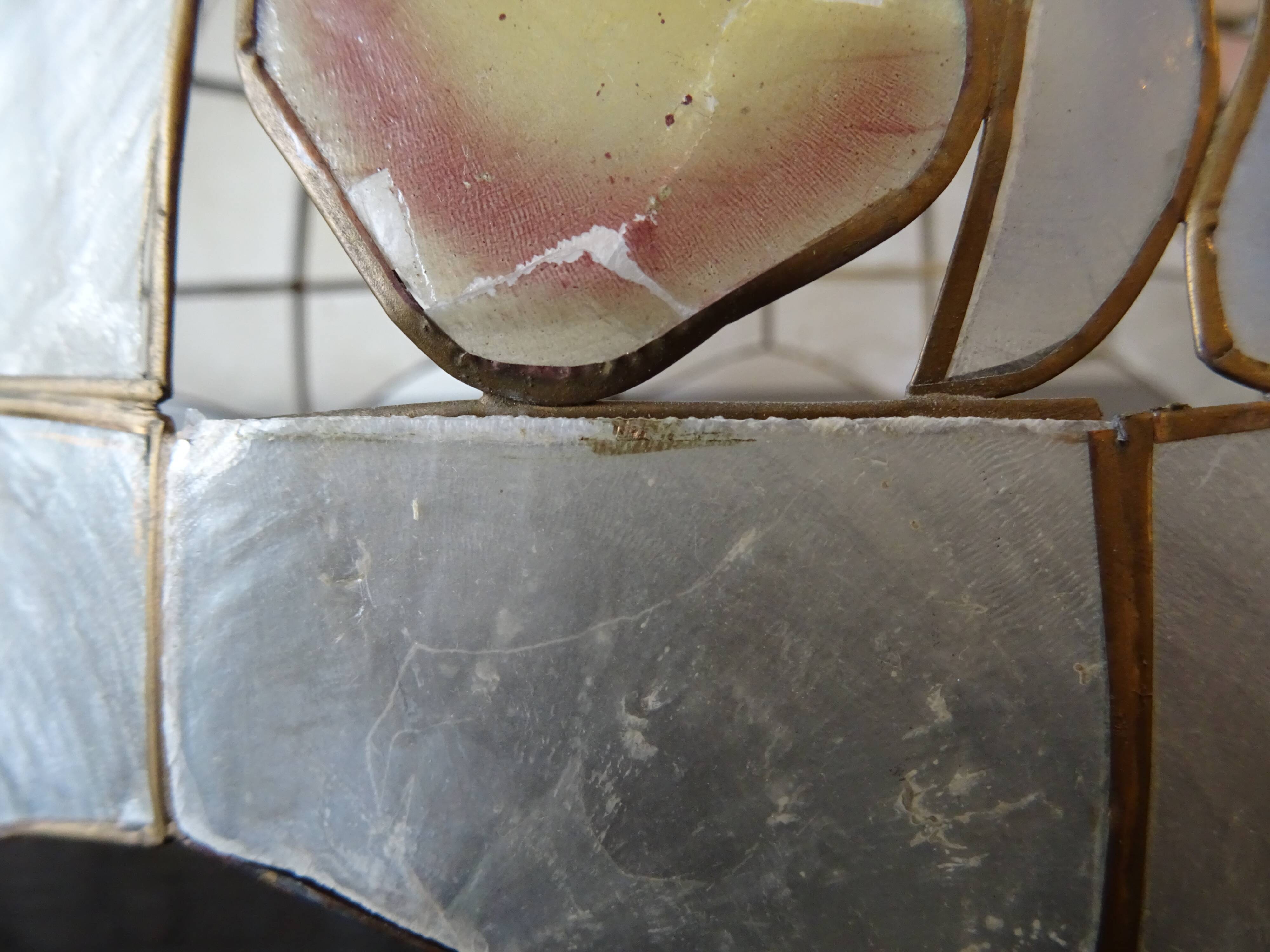 Vintage mother-of-pearl pendant lamp 70