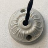 Vintage opaline pendant lamp