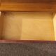 Vintage sideboard in wood, metal foot, 6 drawers