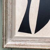 Abstract painting on panel