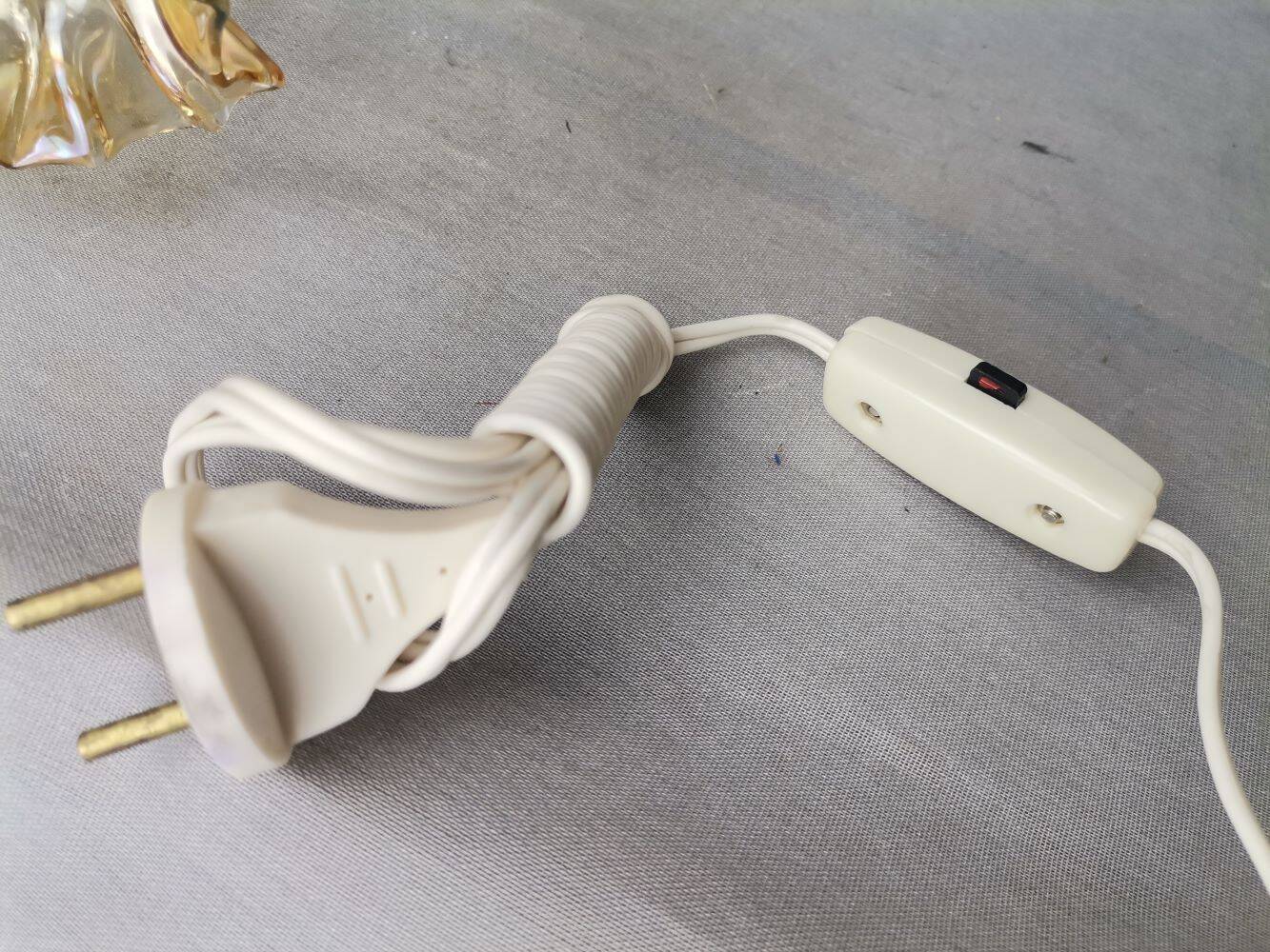 Pair of 1980s glass tulip wall lamps from USSR