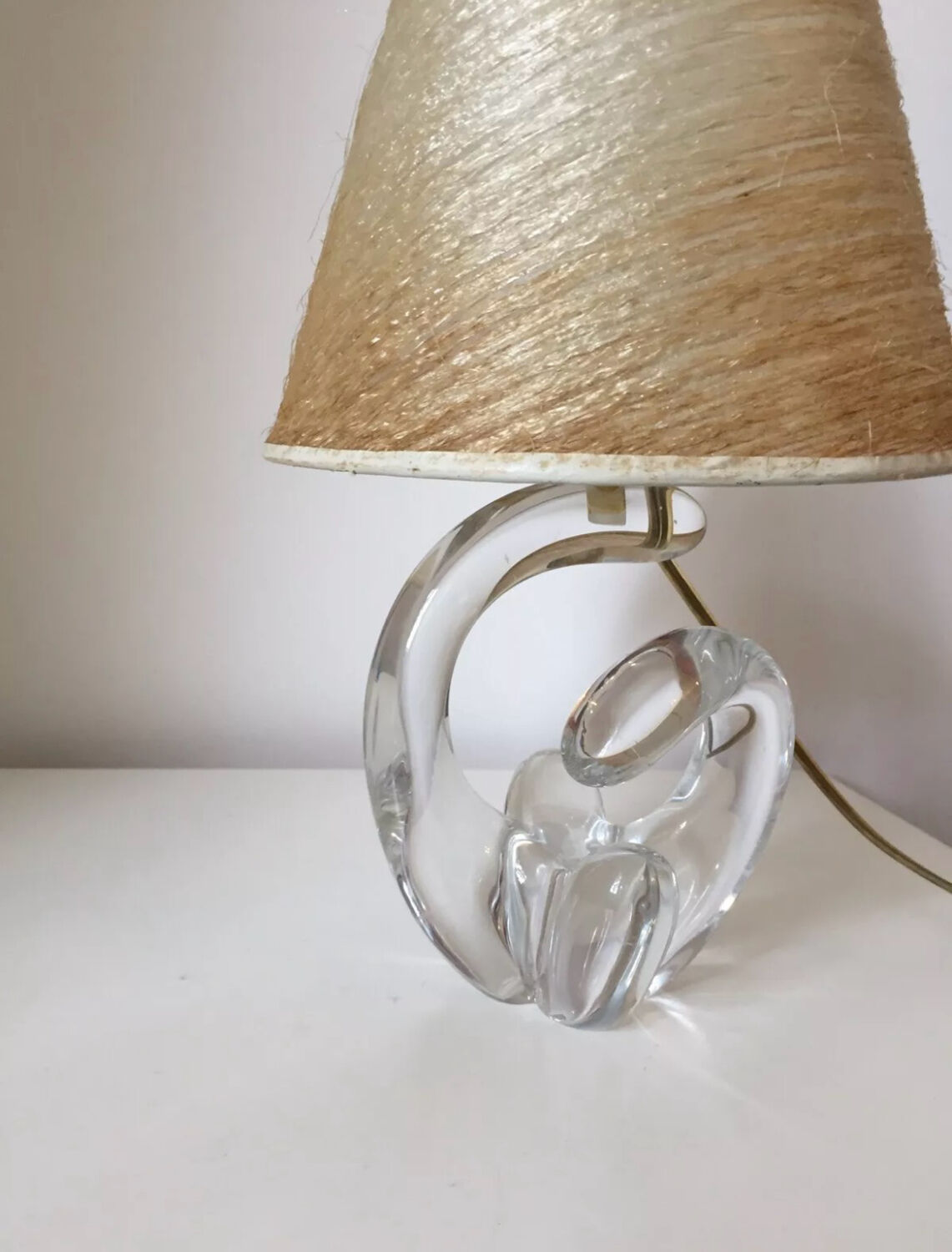 Schneider Crystal Lamp Base 1960 Vintage