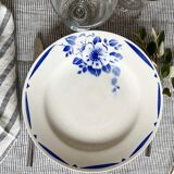 Deep plates Terre de Fer pink blue