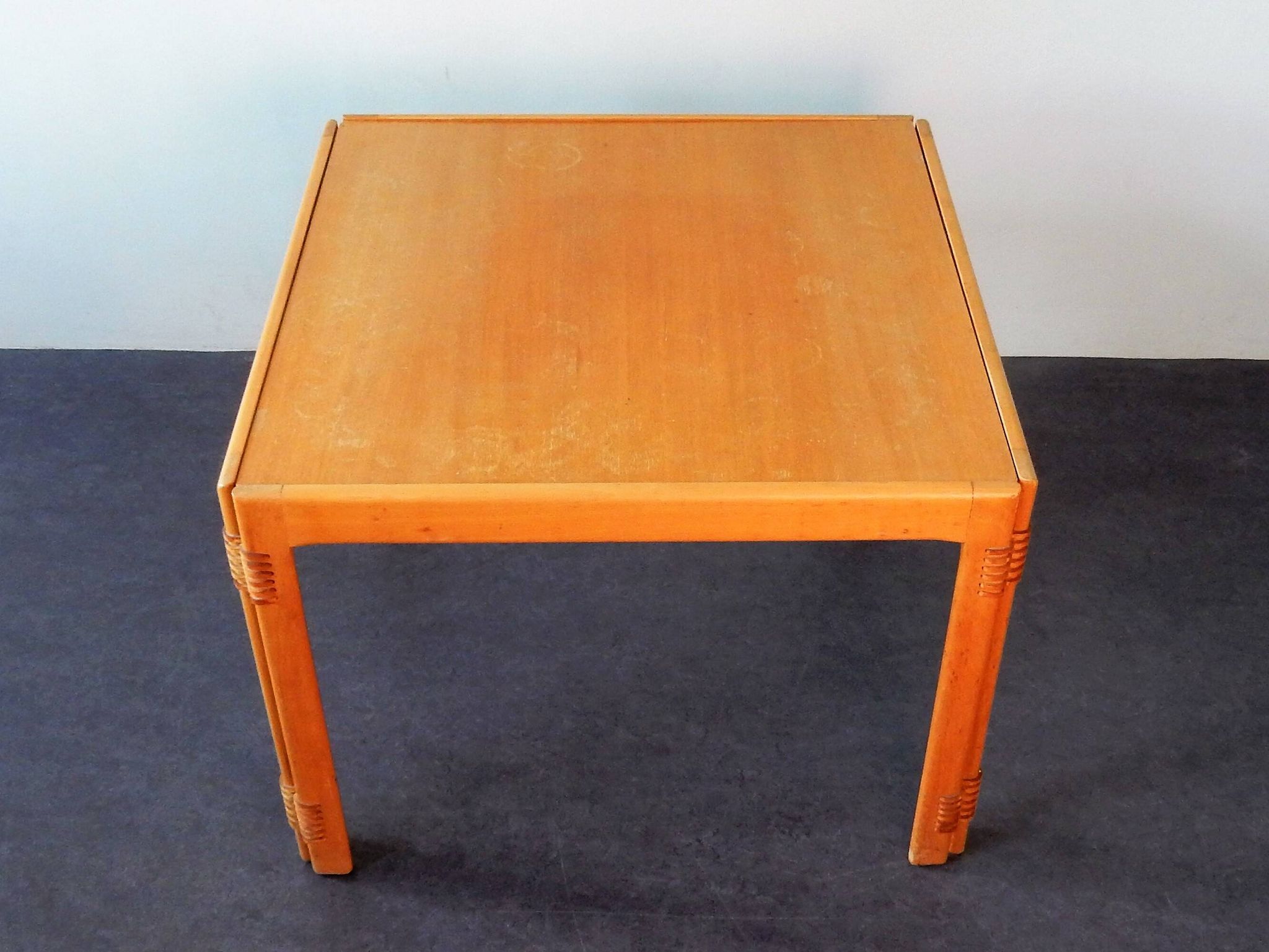 Table basse pliante carrée danoise vintage