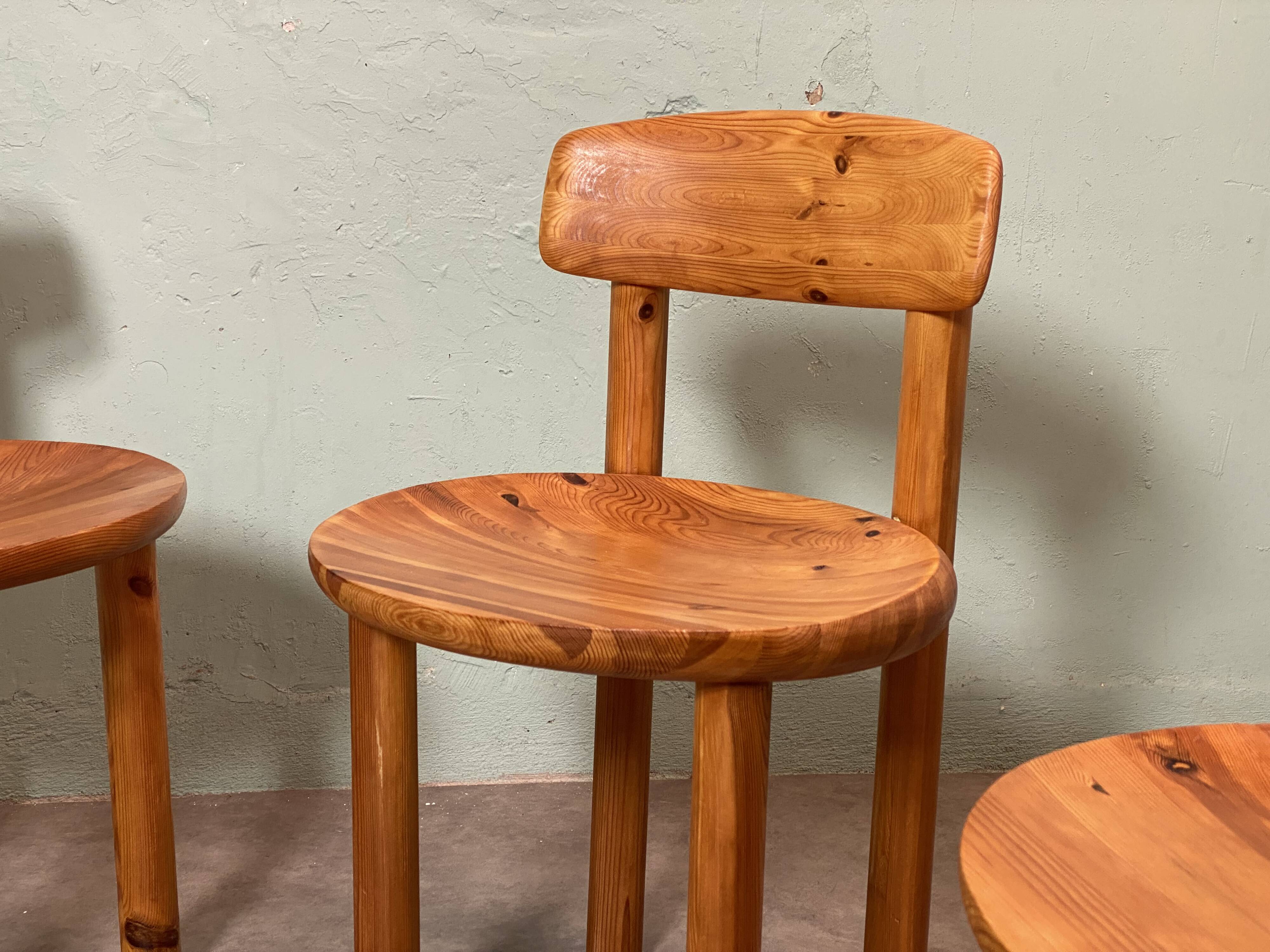 Table et chaises de Rainer Daumiller design scandinave des années 70