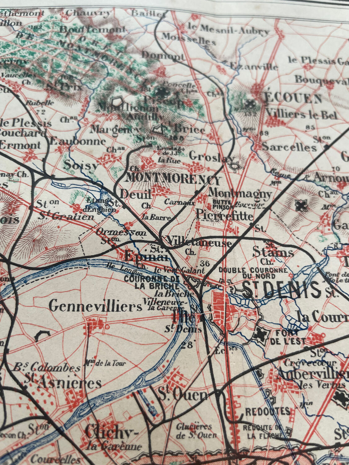 1883 - Plan des environs de Paris
