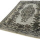 Handmade distressed turkish 1980s 181 cm x 292 cm grey rug