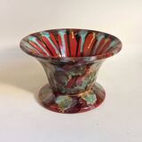 Multicolored ceramic stand cup (empty pocket or other) 60s diameter 26.7 cm