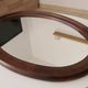 Miroir ovale vintage de style scandinave années 80/90