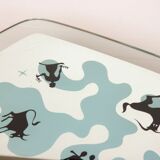 Glass zodiac table